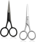 Small Grooming Scissors for Face & Body Hair Trimming - Dual Tips