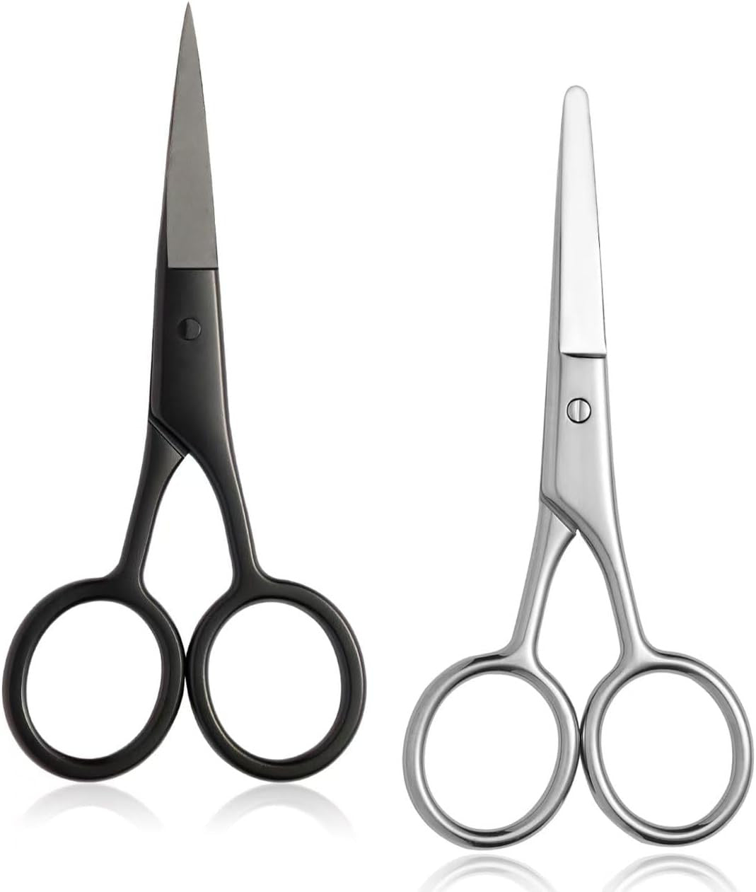 Small Grooming Scissors for Face & Body Hair Trimming - Dual Tips