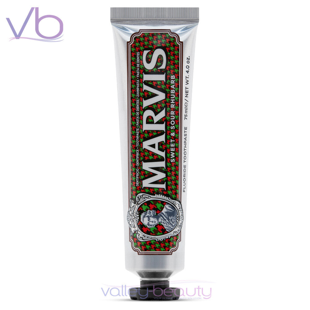 Limited Edition Sweet & Sour Rhubarb Toothpaste 75ml - Fresh Mint Flavor