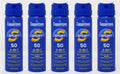 Water-Resistant SPF 50 Sunscreen Spray 1.6 oz Pack of 5 - Sport & Outdoor