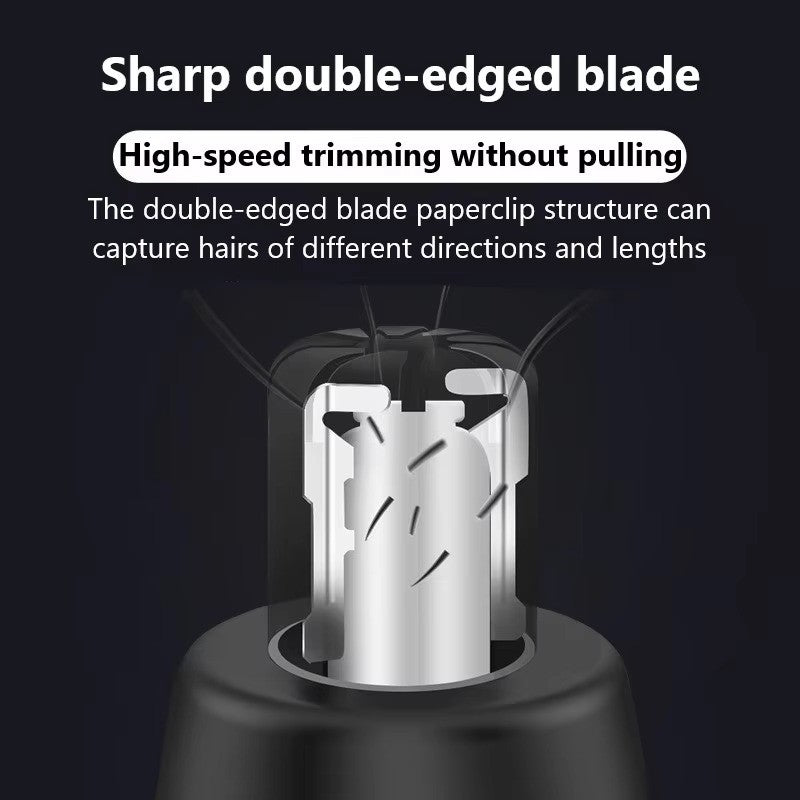 Men 3-in-1 Electric Nose Ear & Eyebrow Hair Trimmer - Facial Grooming Kit