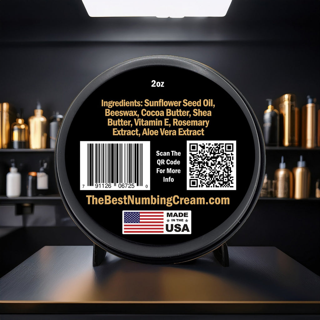 Tattoo Aftercare Butter Unscented – TBNC 2oz/4oz, Made in USA