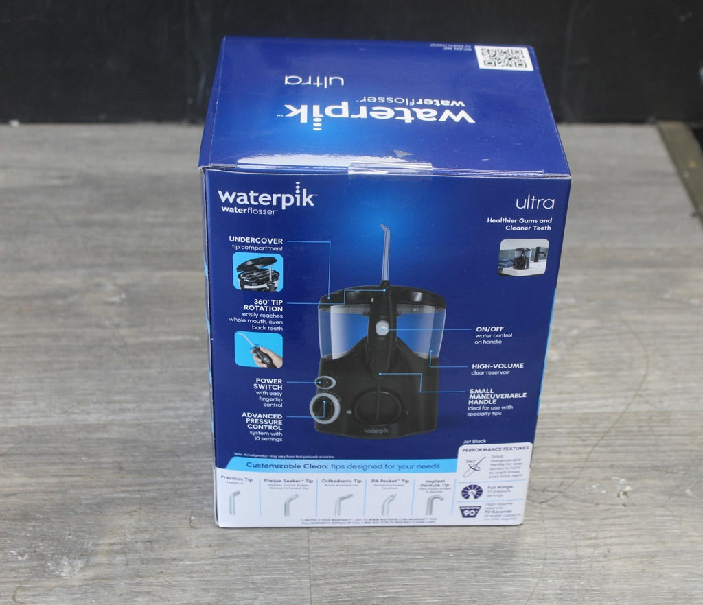 Waterpik Ultra Water Flosser Jet Black WF-112W with 10 Pressure Settings & 5 Tips