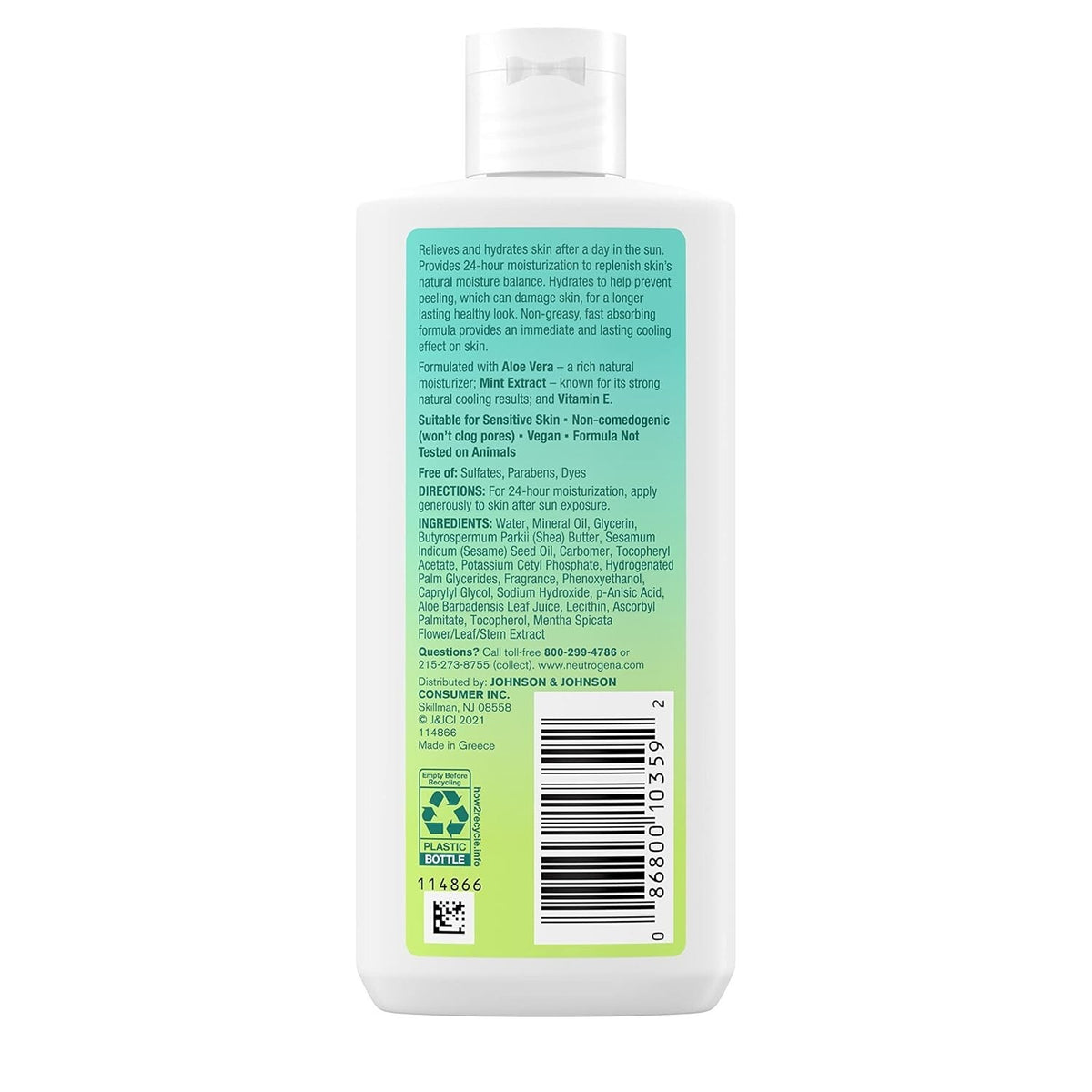 Neutrogena After Sun Lotion with Aloe Vera 6.7 oz - Cooling & Hydrating Relief