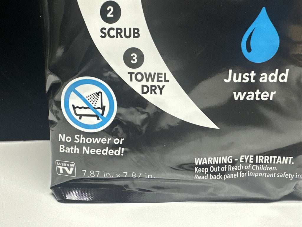 2 Pack Hypoallergenic No Rinse Bathing Wipes for Adults & Elderly - 50 Total