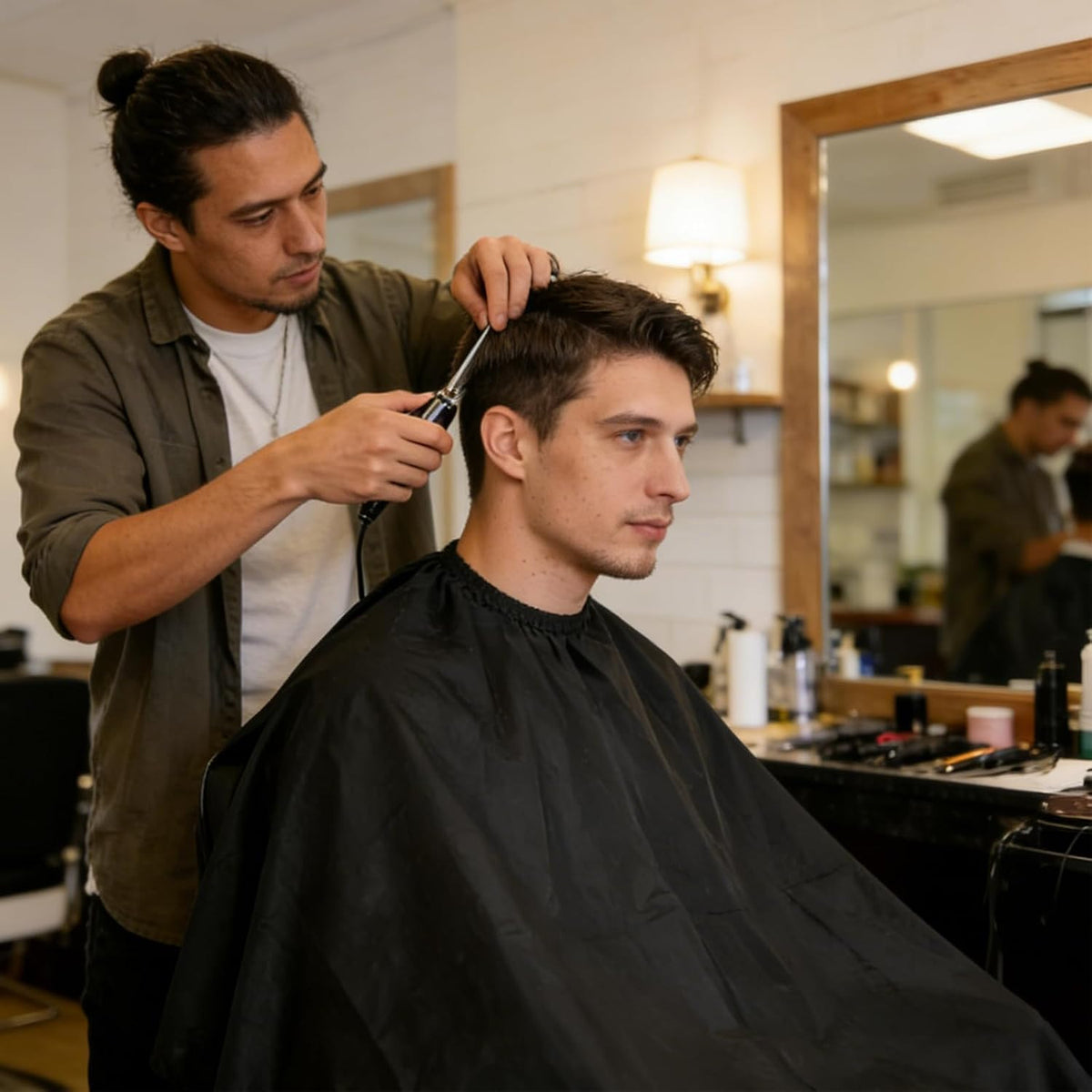 Professional Hair Cutting Cape for Men Women - Salon & Home Use
