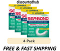 Denture Adhesive Seals - Fresh Mint, Zinc-Free, 30 Count Each, 4-Pack