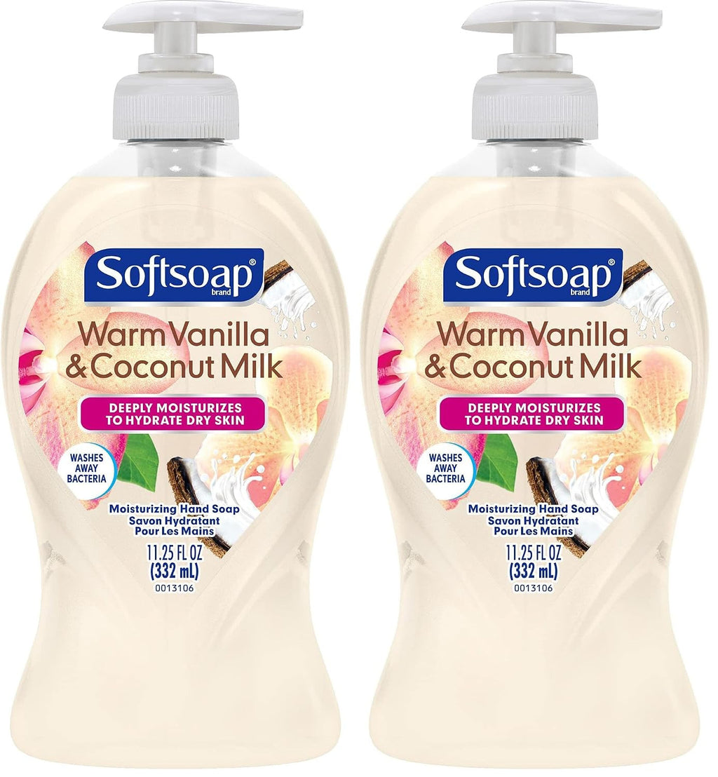 Moisturizing Hand Soap with Warm Vanilla & Coconut Milk 11.25 oz Pump 2 Pack
