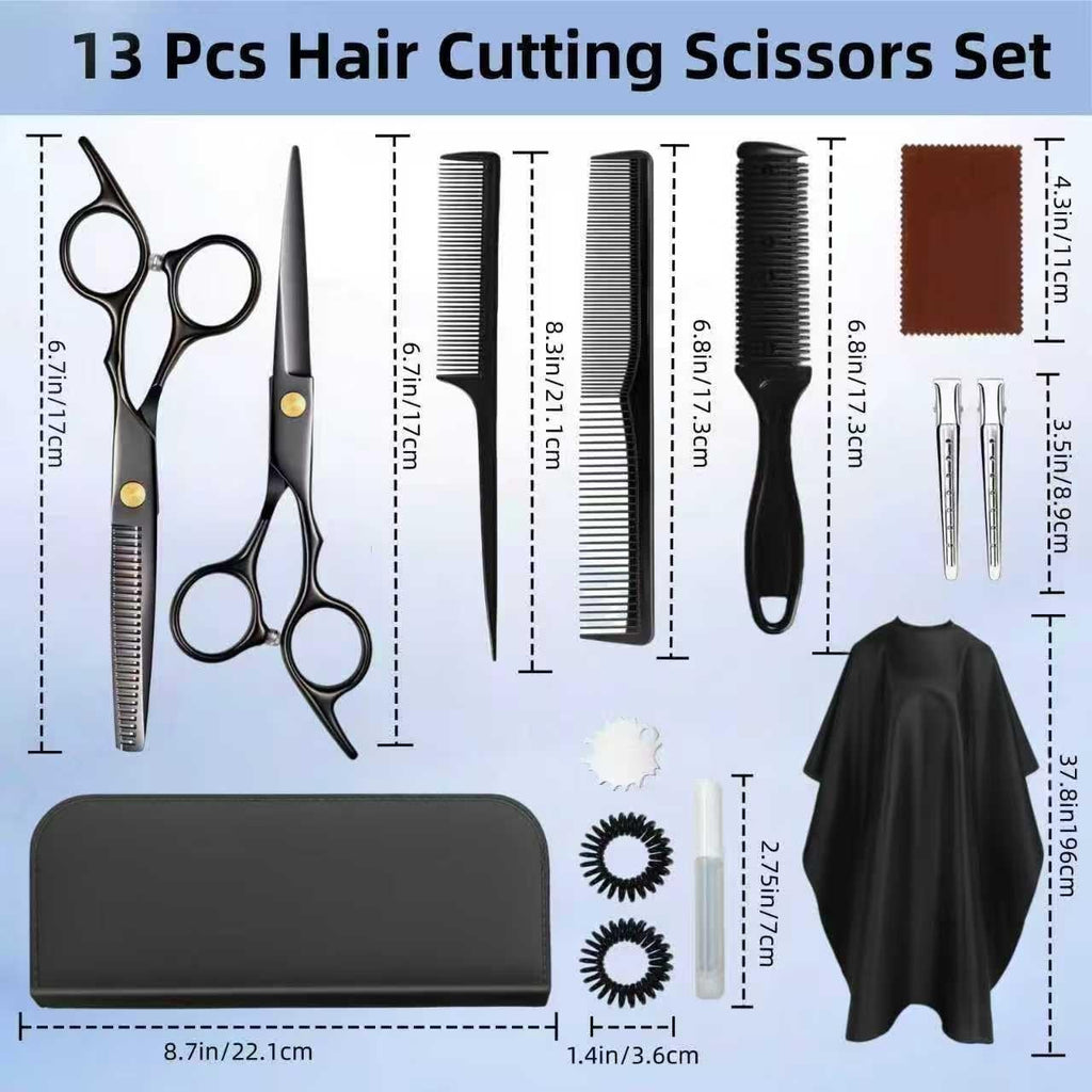 Professional Hair Cutting Scissors Kit – Precision Thinning & Styling Shears for Men Women & Kids