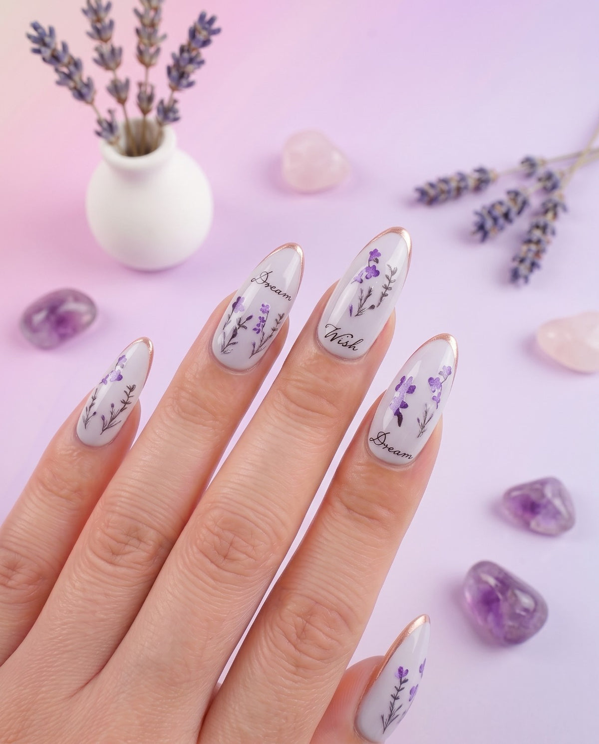 3D Flower Nail Decals Nail Art Stickers for Manicure