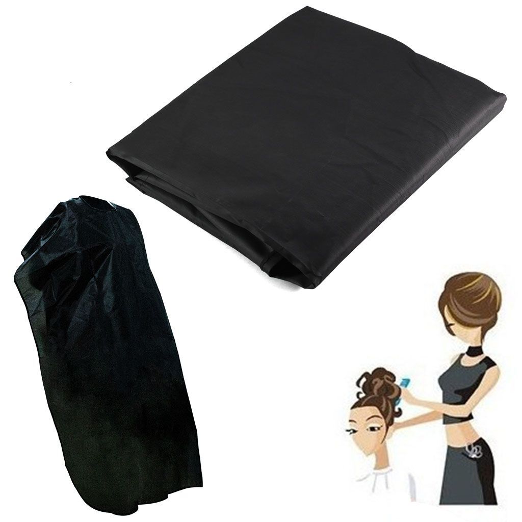 Hair Cutting Cape Salon Hairdresser Gown with Brush - Waterproof Nylon Apron