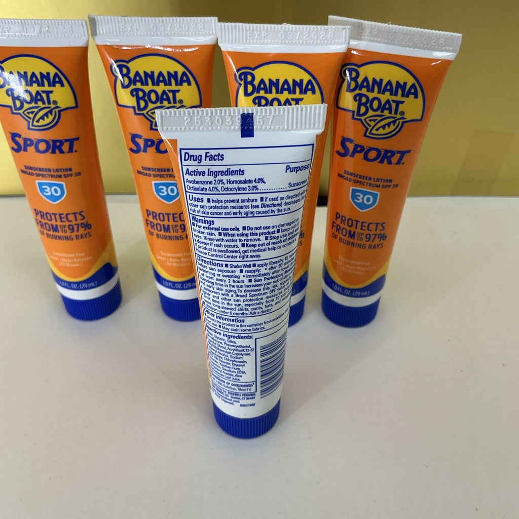 Travel Size SPF 30 Sunscreen Lotion - 5 Pack Unisex Orange