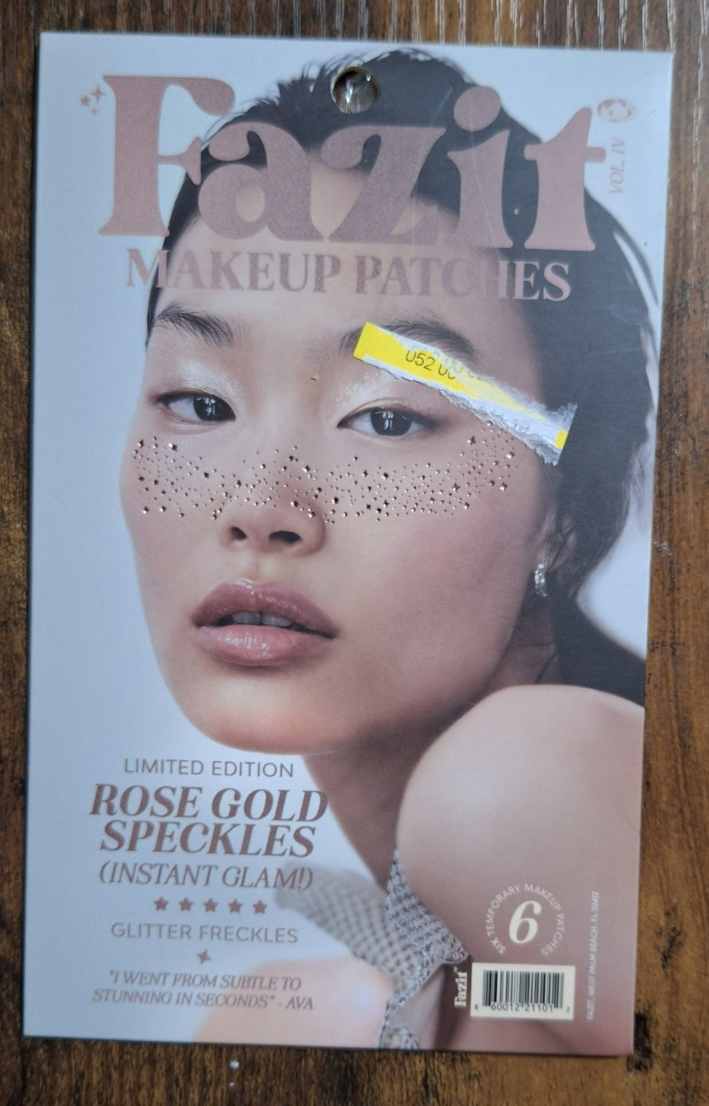 Fazit Rose Gold Speckles Makeup Patches 6-Pack – Glitter Freckles (2 of 6-Packs)