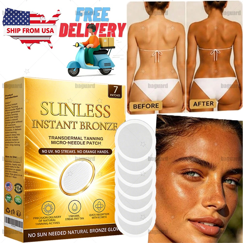 Sunless Self-Tanning Patches Natural Glow Moisturizing Brightening Serum