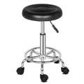 Adjustable Hydraulic Swivel Round Stool with Casters for Spa Salon Counter