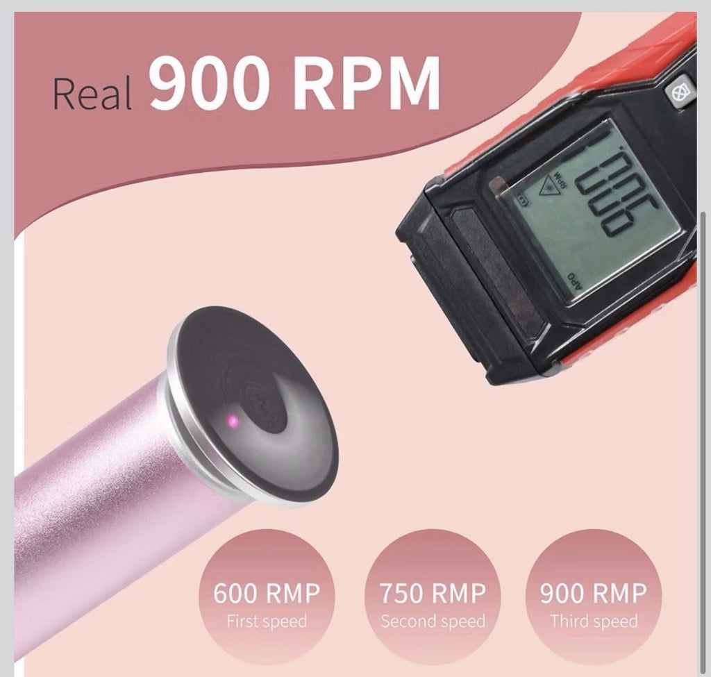 Rechargeable Electric Foot Callus Remover with 3 Sizes - Painless Pedicure Tool