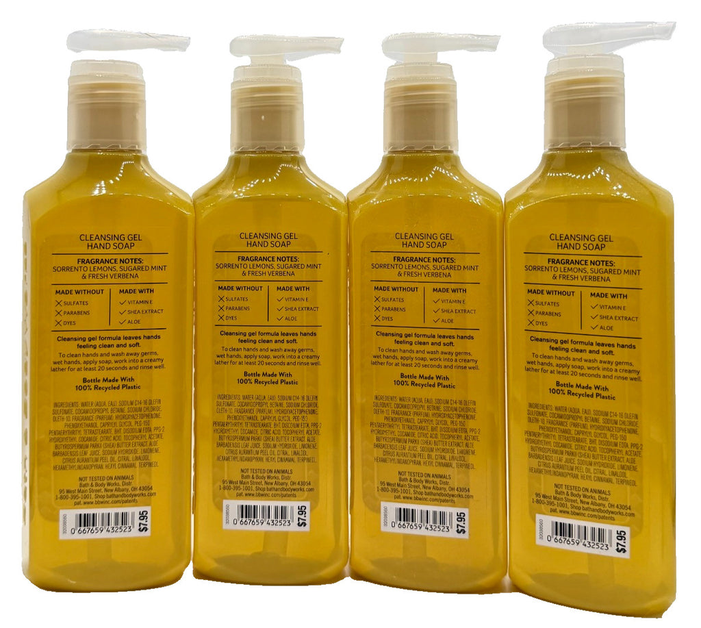Bath & Body Works Limoncello Hand Soap Set - 4 Bottles, 8 oz Each
