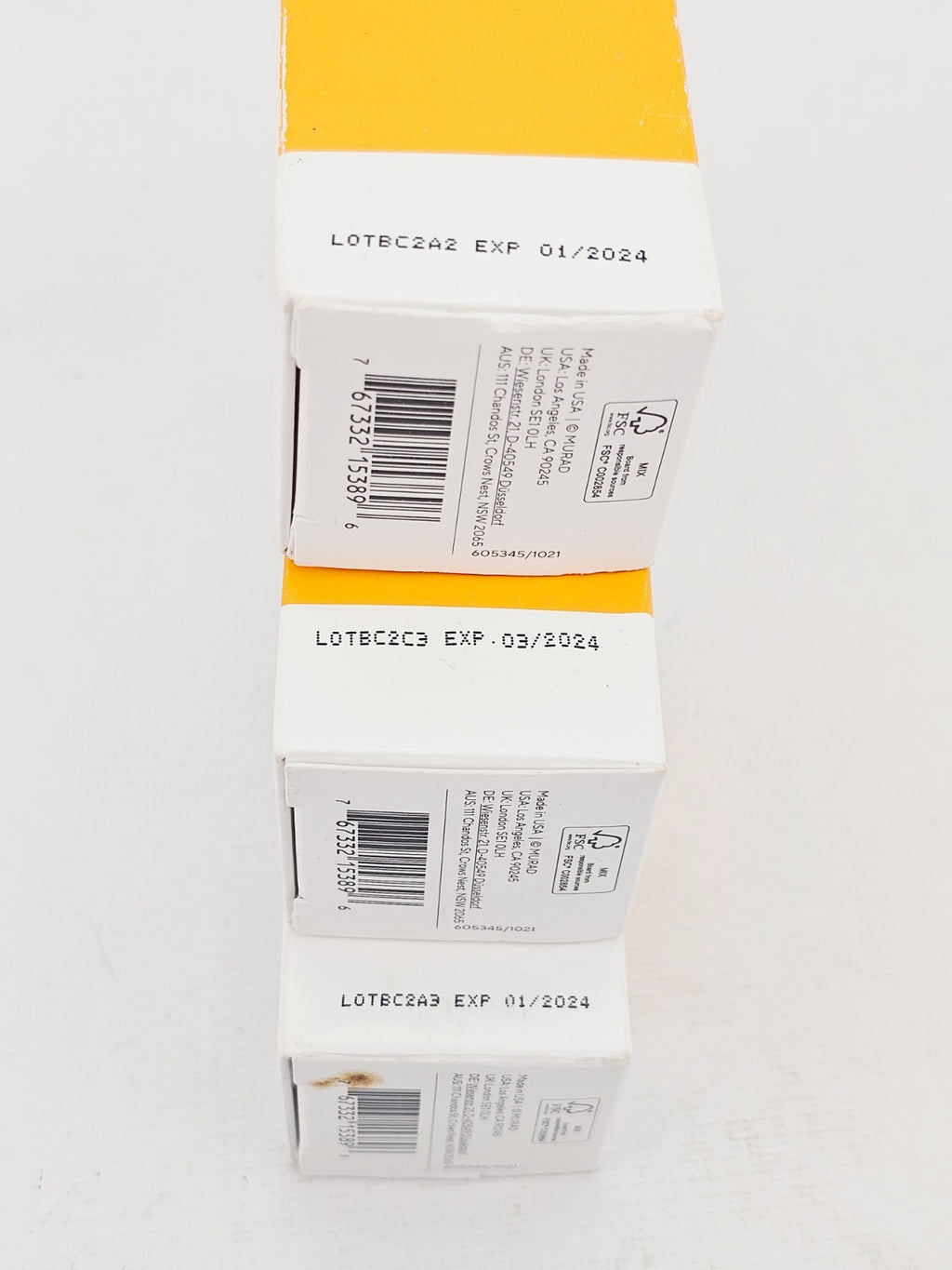 Murad Environmental Shield Correct Protect Serum SPF45 1 oz - Lot of 3