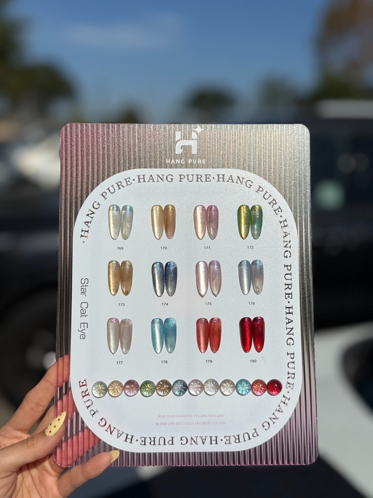 Magnetic Cat Eye Gel Nail Polish Set - 12 Shimmering Colors, Long-Lasting