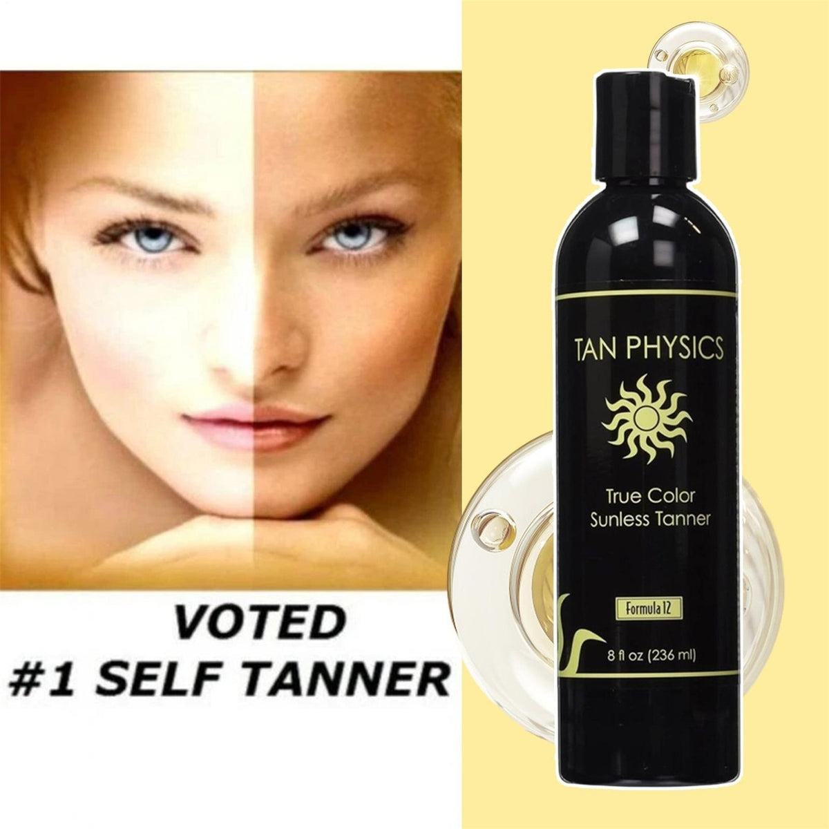Self Tanner Sunless Tanning Lotion 8 fl oz with Natural Hydrators - Multiple Quantities