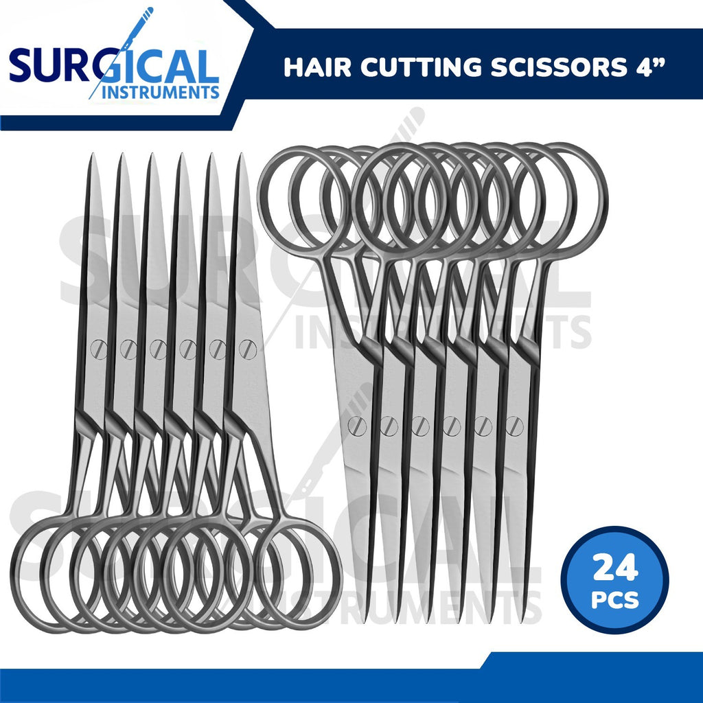 24 Pcs Professional Hair Cutting Scissors 4 inch Stainless Steel Barber Shears