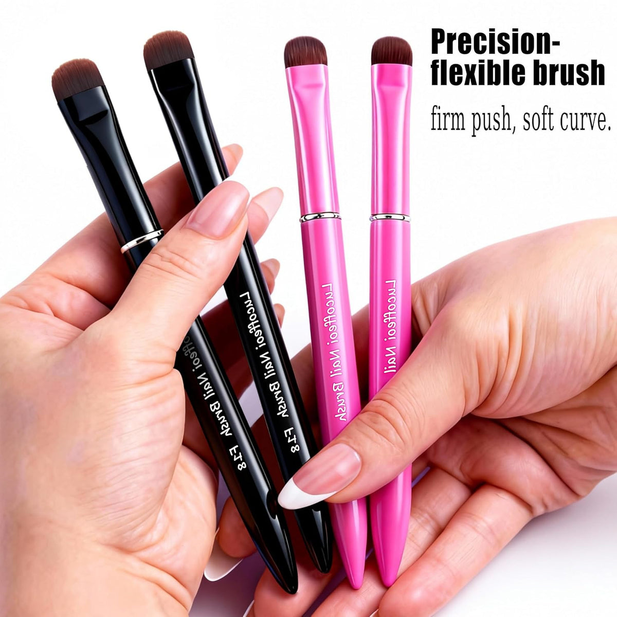 French Tip Nail Brush - Kolinsky Sable for Gel & Acrylic Nail Art