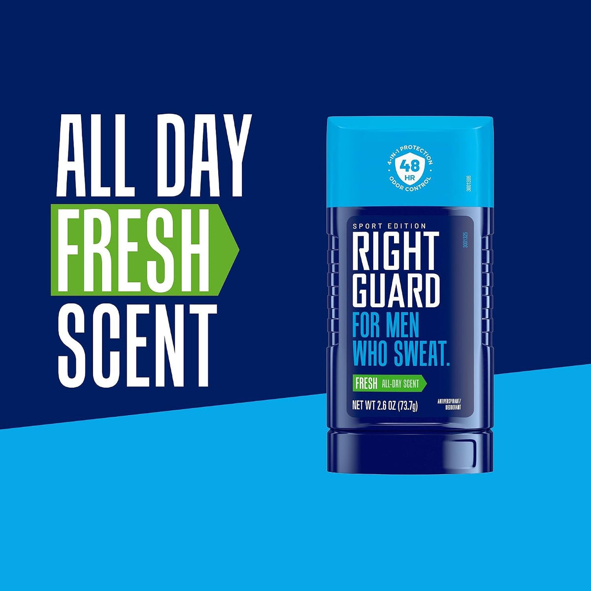 Men's Sport Deodorant Stick - Fresh Scent, 2.6 oz, 6 Pack