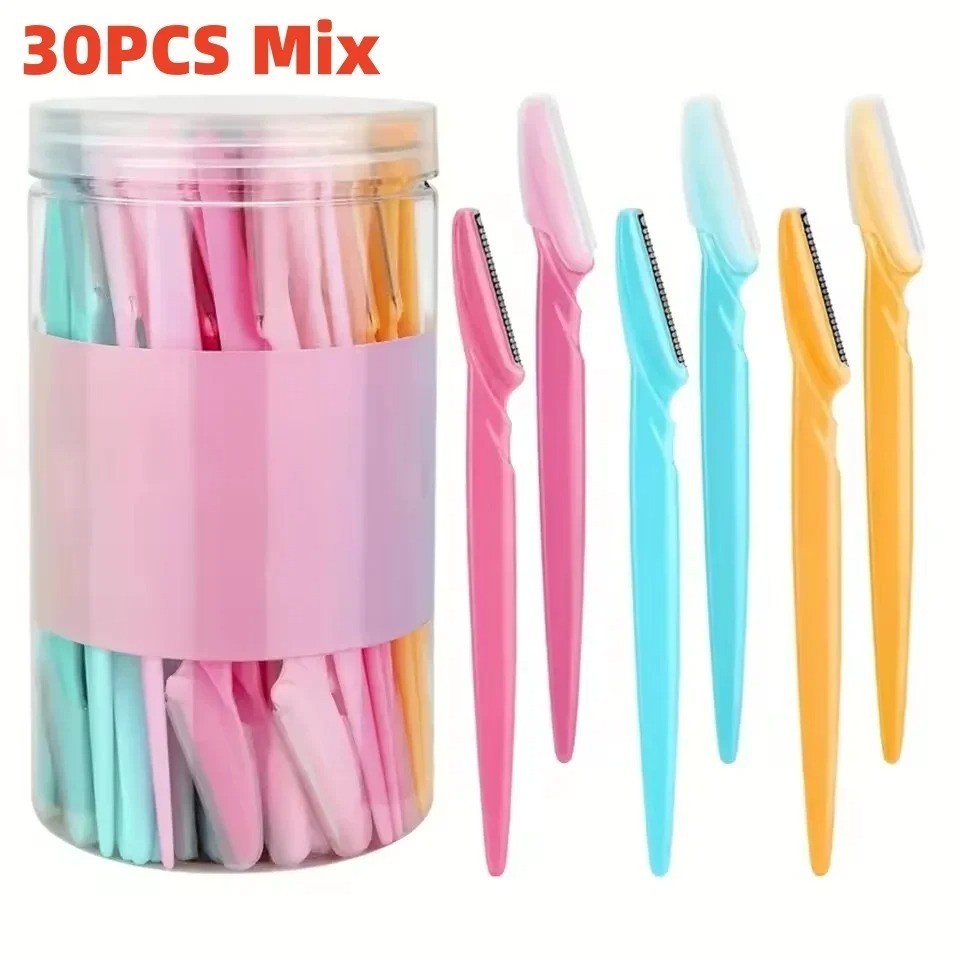 Eyebrow Razor Kit for Facial Hair Removal & Shaping - 40 Pieces