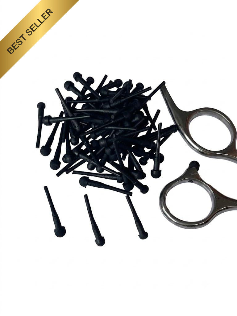 100 Pcs Barber Scissors Rubber Bumpers Replacement Stopper Silencers