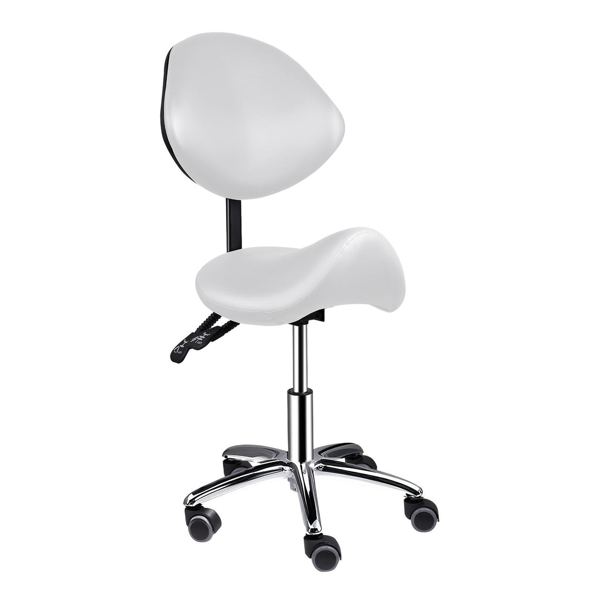 Adjustable Hydraulic Saddle Stool Chair for Salon Spa Tattoo Studio