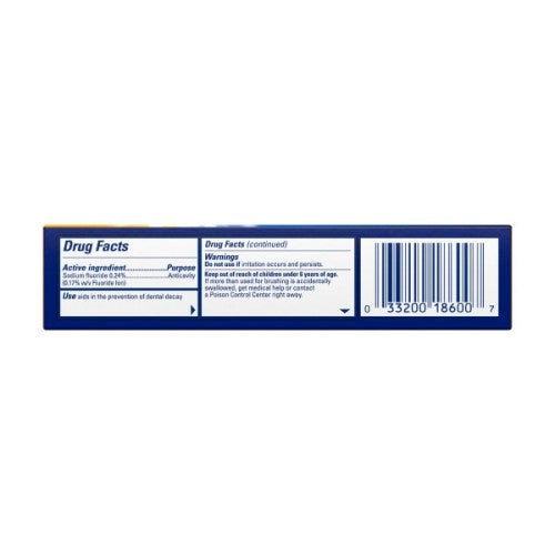 White Toothpaste with Peroxide & Stain Defense - 0.9 oz Pack of 6