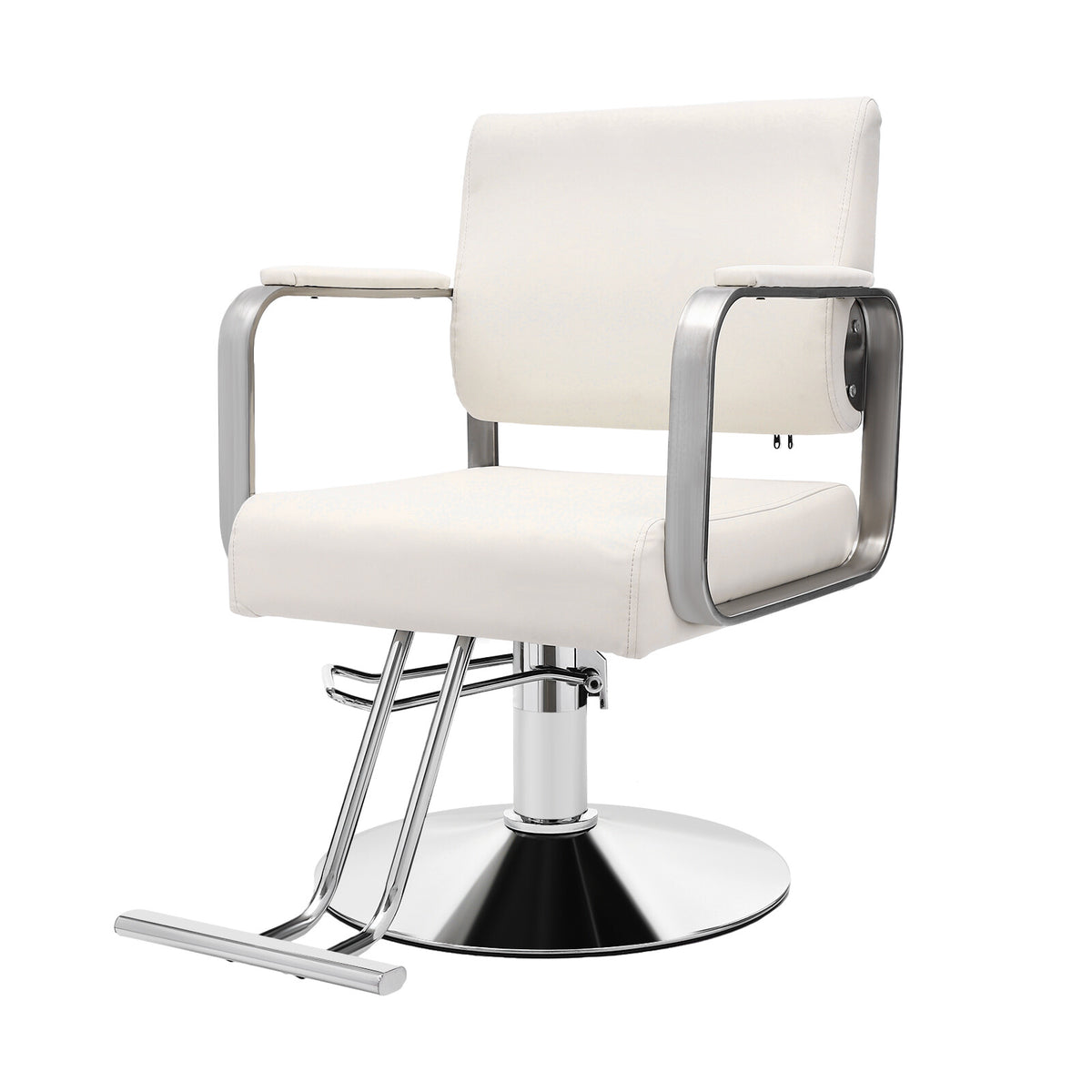 Adjustable Salon Barber Chair 360° Rotatable with Footrest, Heavy Duty 200kg Load