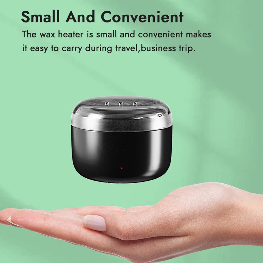 Mini Portable Wax Warmer Kit for Nose, Ear, Eyebrow & Beard Hair Removal