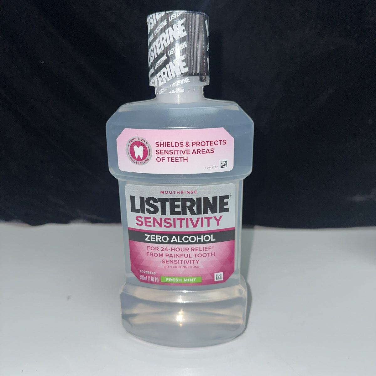 Listerine Mouth Rinse Sensitivity Zero Alcohol 24 Hour Relief Fresh Mint 6 Pack