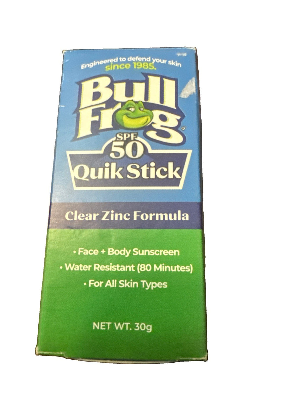 SPF 50 Water-Resistant Sunscreen Stick for Face & Body - Clear