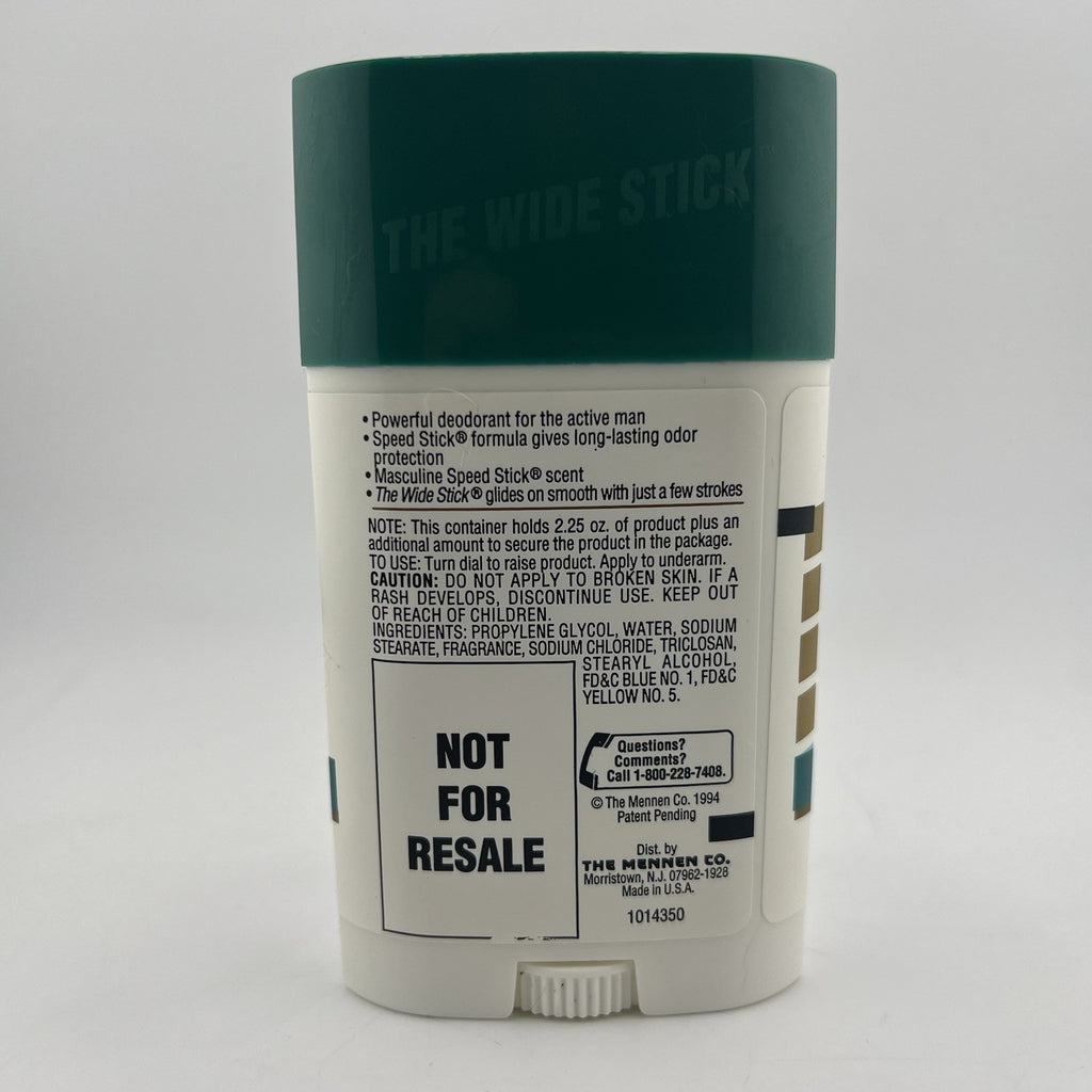 Vintage 1994 Speed Stick Deodorant Classic Regular 2.25 oz Collectible Prop