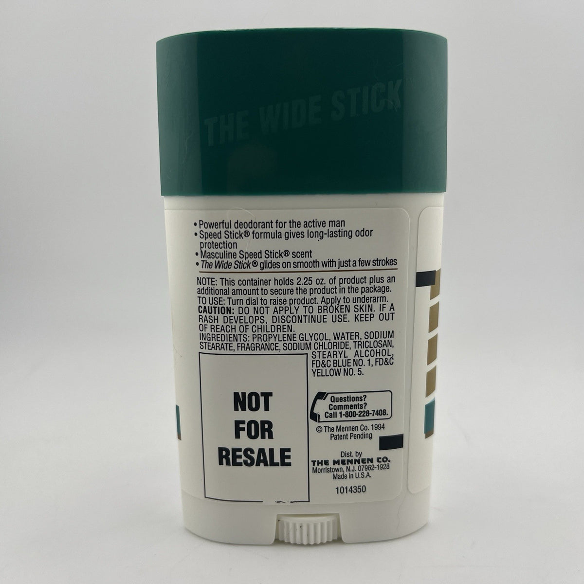Vintage 1994 Speed Stick Deodorant Classic Regular 2.25 oz Collectible Prop
