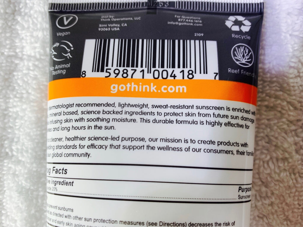 Sport Sunscreen SPF 50 - Water-Resistant, Reef Friendly, 6 fl oz