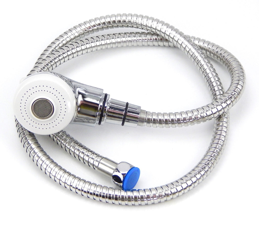 Salon Hair Sink Replacement Bowl with Chrome Sprayer Hose - Hairdressing Unit Part