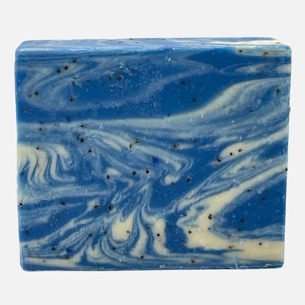 Natural Exfoliating Soap Bar with Blueberry & Medium Grit - Cooling Skin