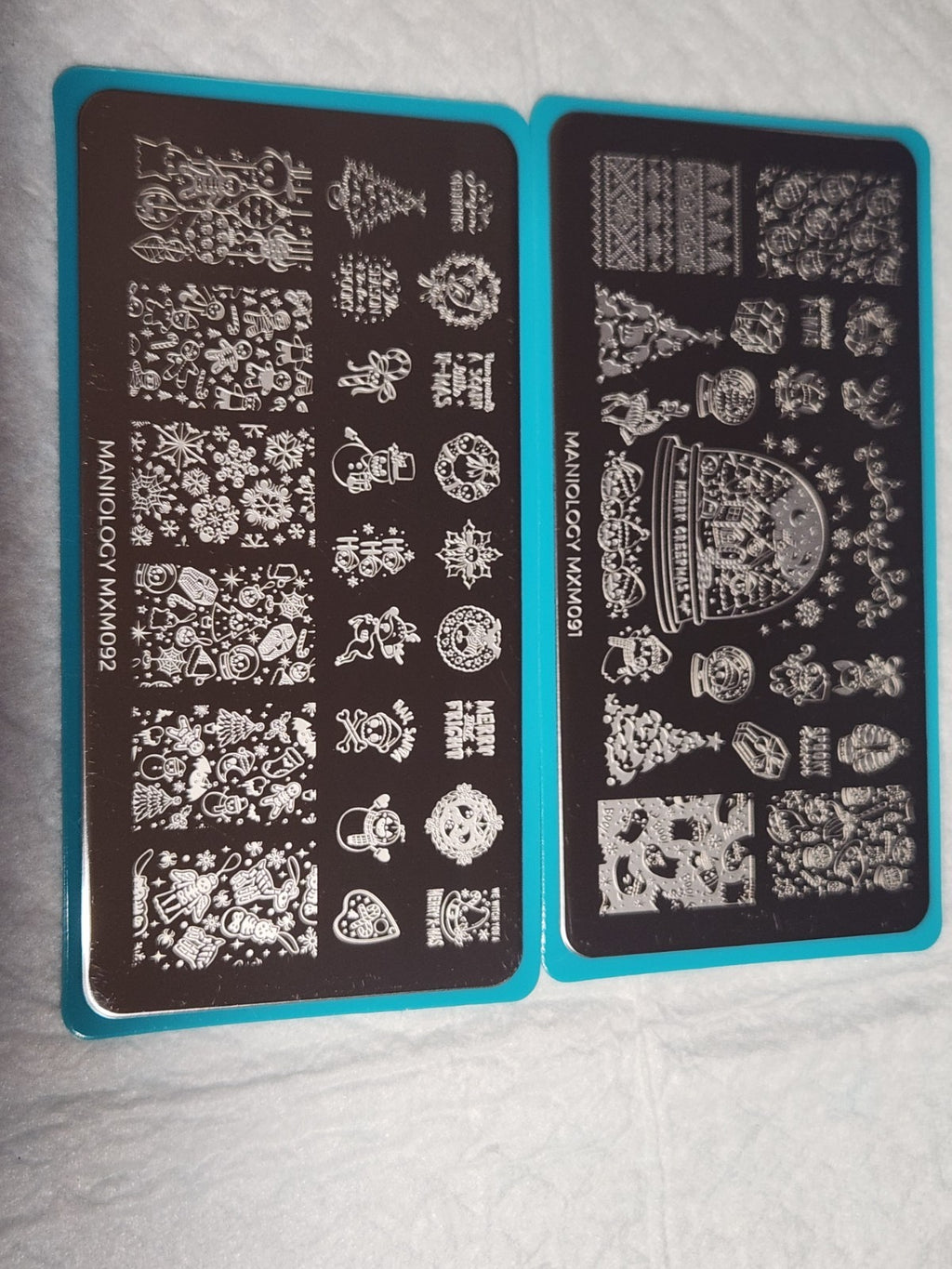 Maniology Nail Stamping Plate Set MXM091 & MXM092 - Nail Art Tools