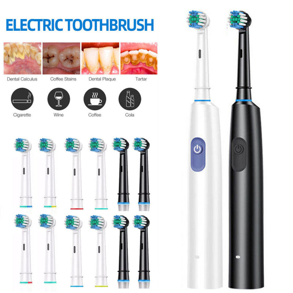 Electric Toothbrush Rechargeable 5 Modes with 4 Brush Heads - USB Type-C