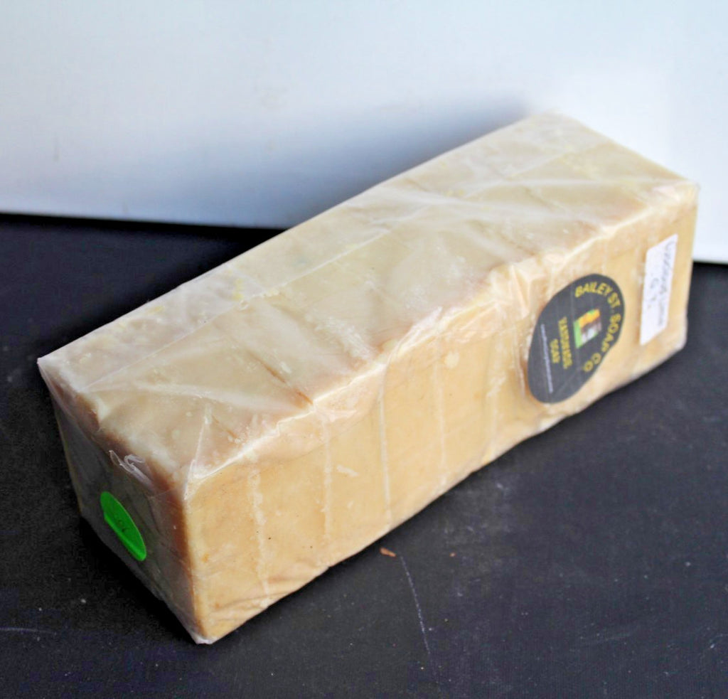 Lime Scented Greek Yogurt Handmade Soap Loaf - Precut 9 Bars, Moisturizing & Natural