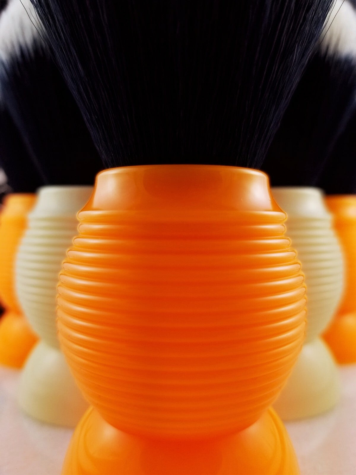 Synthetic Tuxedo Beehive Shaving Brush 26mm Knot - Ivory or Butterscotch