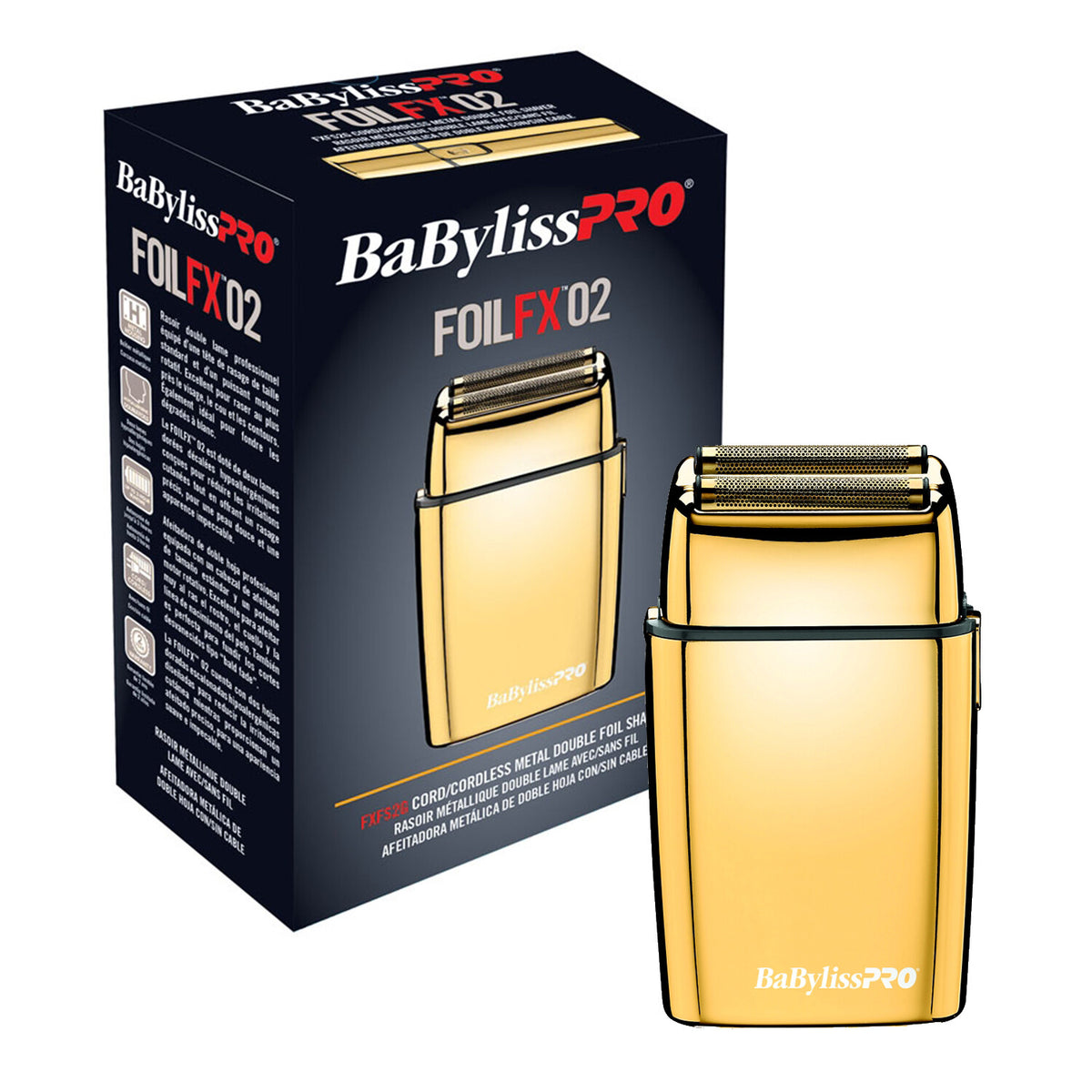Cordless Gold Double Foil Electric Shaver for Men and Women
