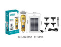 Wireless Solar Hair Clipper with LED Display & Turbo Mode - Men’s Cordless Trimmer