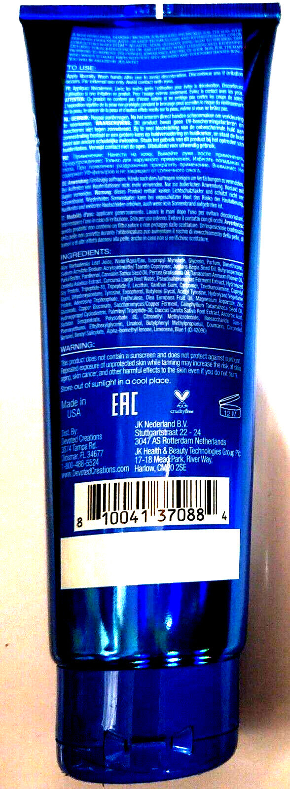 Dark Tanning Lotion with Anti-Orange Bronzer and Skin Care Benefits - 8.5 oz