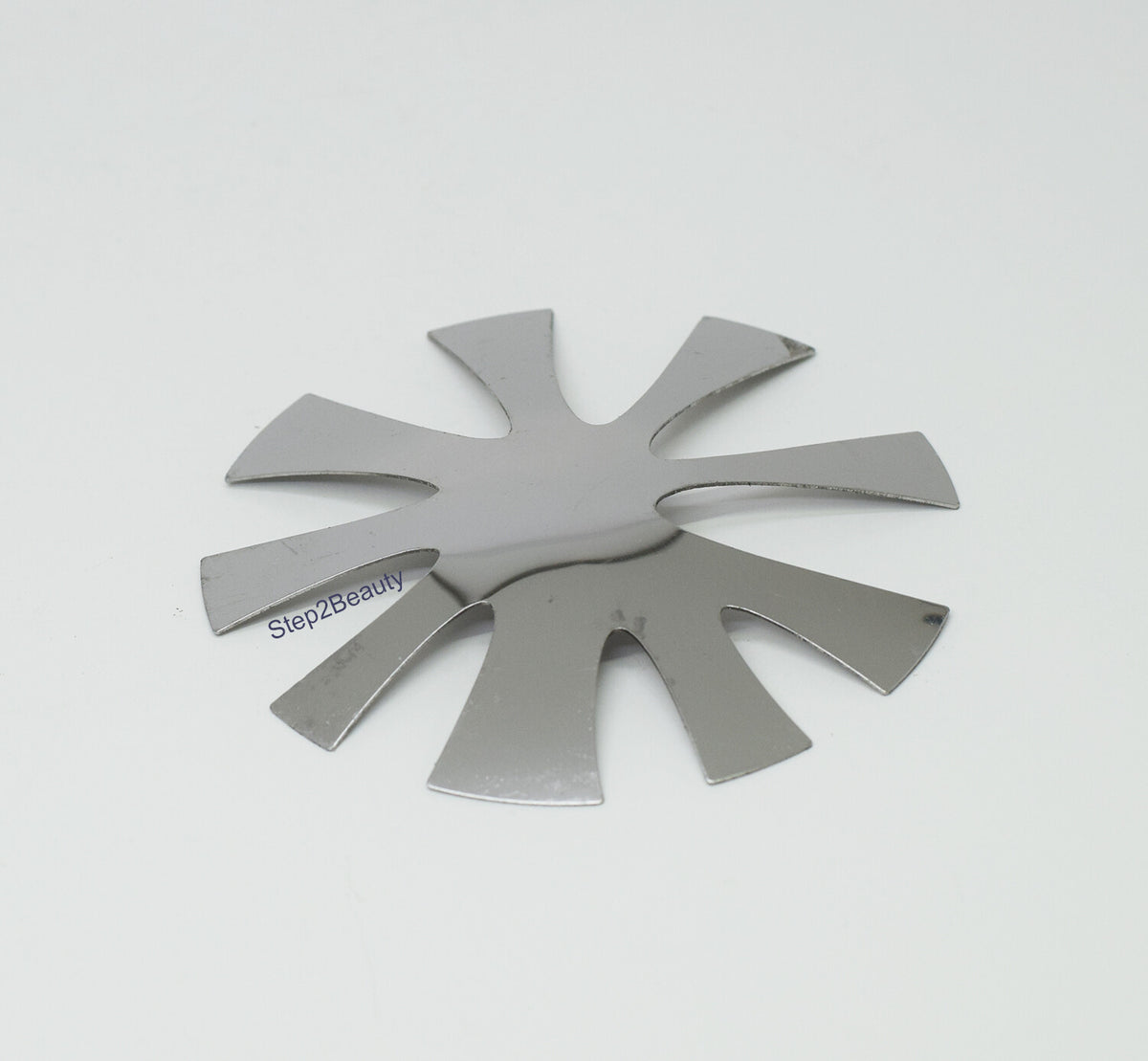 French Nail Art Water Drop V Shape Acrylic Cutter - Silver