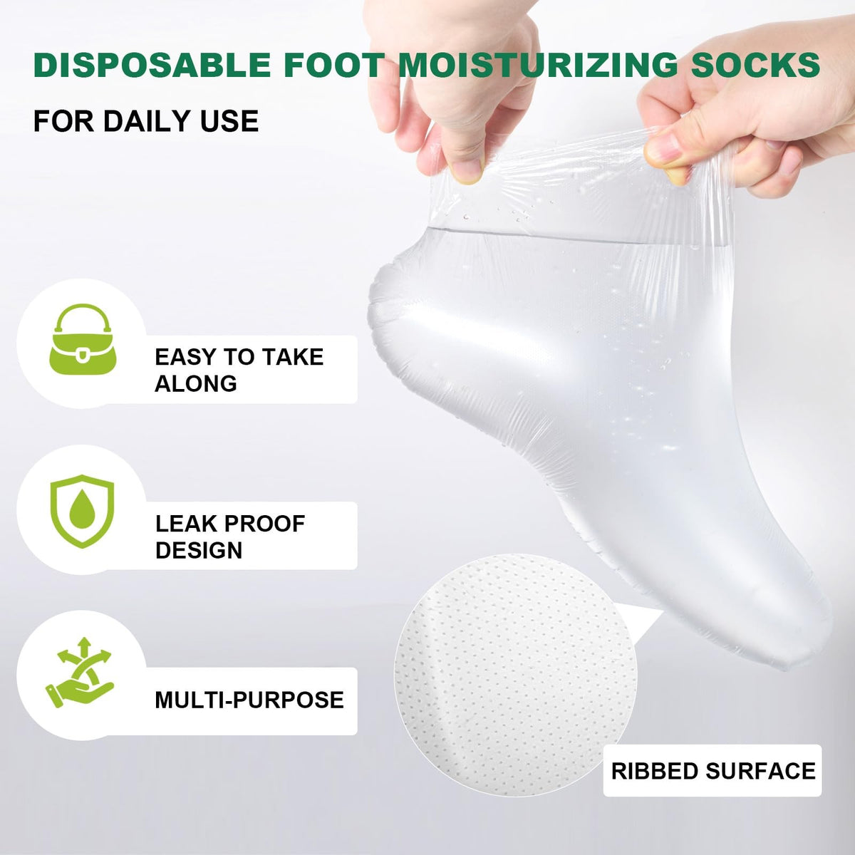 Disposable XL Foot Covers for Moisturizer & Spa Treatments, 300 Pack