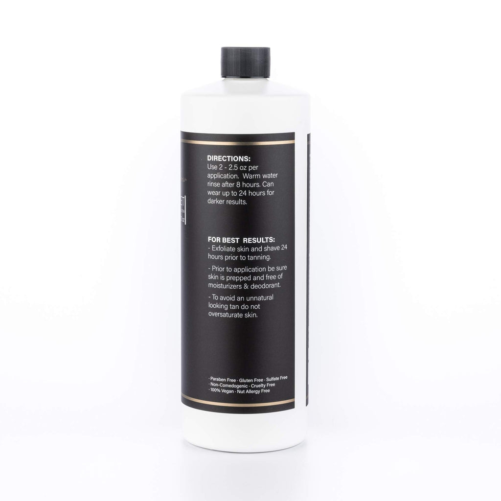 Self Tanning Solution with Violet and Caramel Tones - 32 oz Hydrating Tan Lotion